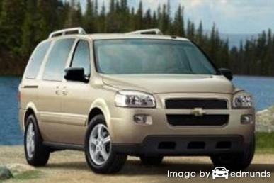 Insurance rates Chevy Uplander in Houston