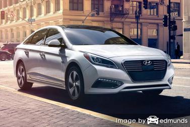 Insurance rates Hyundai Sonata Hybrid in Houston