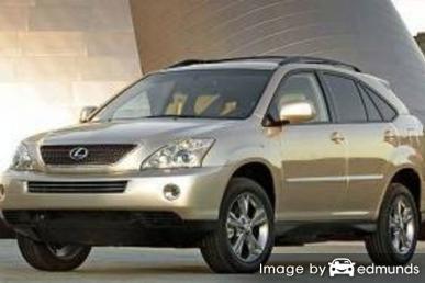 Insurance rates Lexus RX 400h in Houston