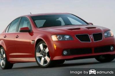 Insurance rates Pontiac G8 in Houston