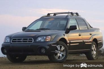 Insurance rates Subaru Baja in Houston