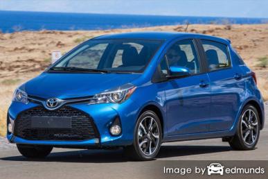 Insurance rates Toyota Yaris in Houston